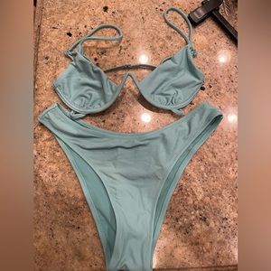 NWOT baby blue bikini set from a boutique!